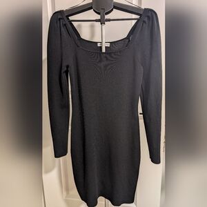 Express x Negin Mirsalehi Black Bodycon Dress Size Medium Long Sleeve